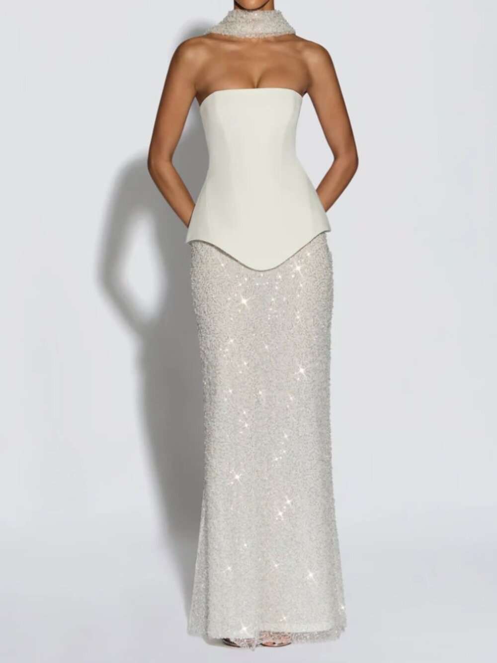 NWT Allaire Ivory Sparkly Maxi Skirt - NEVER WORN